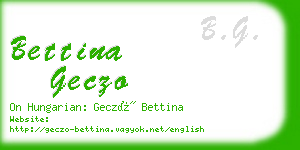 bettina geczo business card